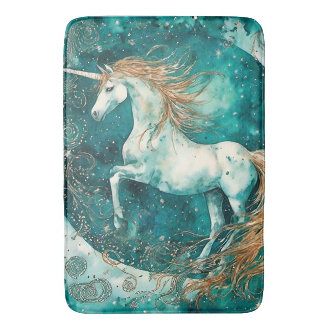 Tapis De Bain Unicorne magique (devant Vertical)