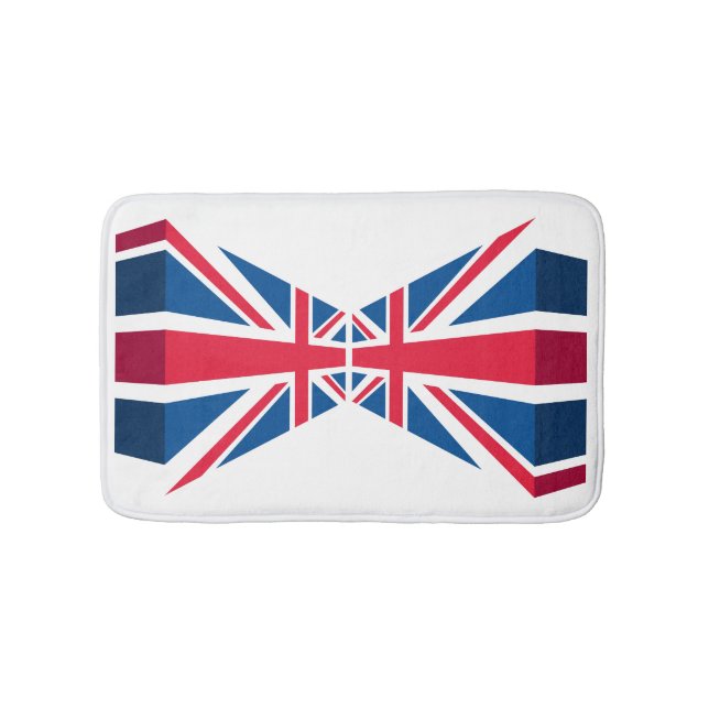 Tapis De Bain Union Jack, drapeau britannique en 3D (Devant)