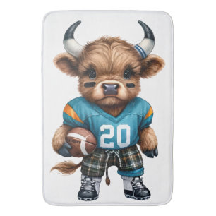 Tapis De Bain Vaches des Highlands et Football