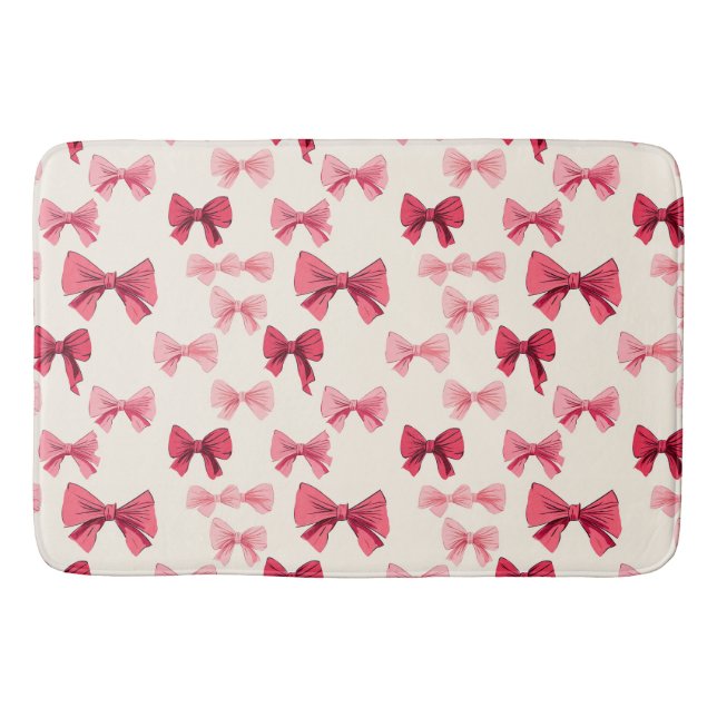 Tapis De Bain Vaches roses éparpillées (Devant)