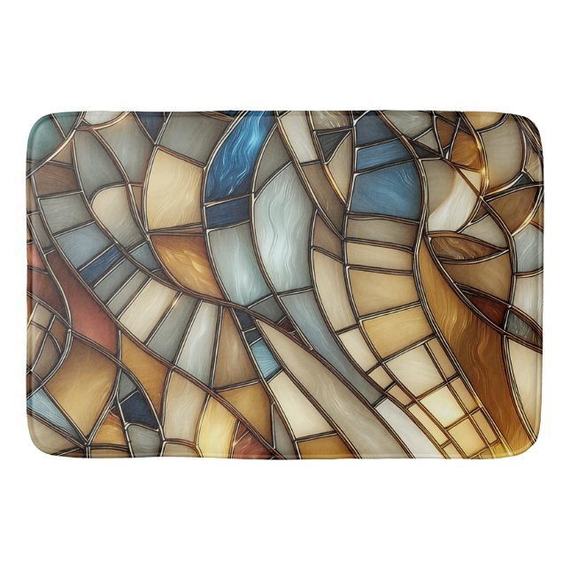 Tapis De Bain Vagues en verre tendu (Devant)