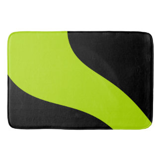 Tapis De Bain Vagues simples en vert citron