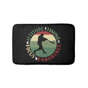 Tapis De Bain Valeurs d'équipe de baseball motivantes