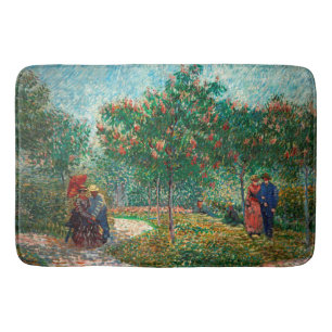 Tapis De Bain Van Gogh Garden à Montmartre avec amoureux