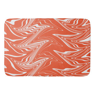 Tapis De Bain Varé - orange et blanc