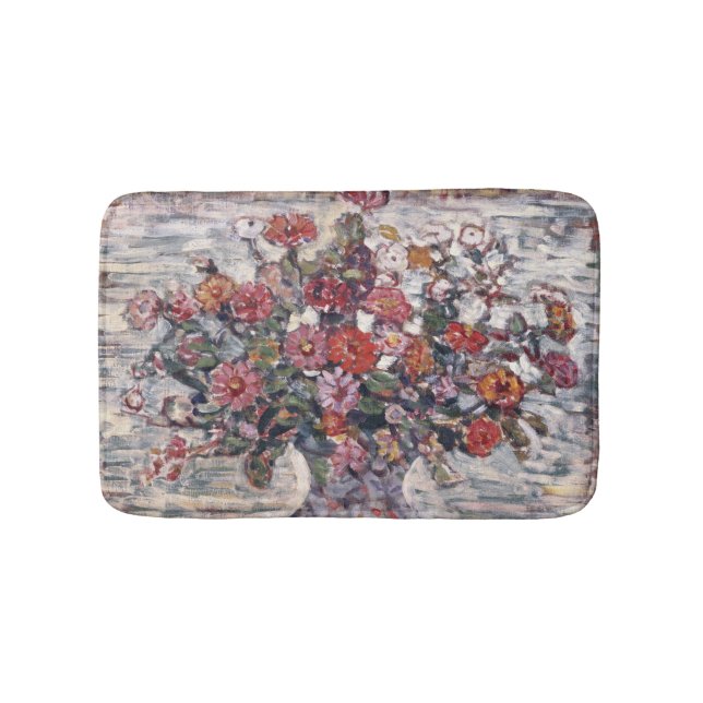 Tapis De Bain Vase de fleurs, Zinnias de Maurice Prendergast (Devant)