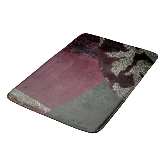 Tapis De Bain Velvet de canneberge courbé (Angle)