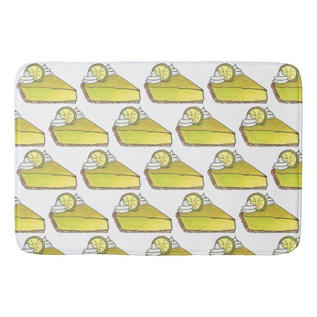Tapis De Bain Vert Floride clé Lime Pie Slice Foin (Devant)