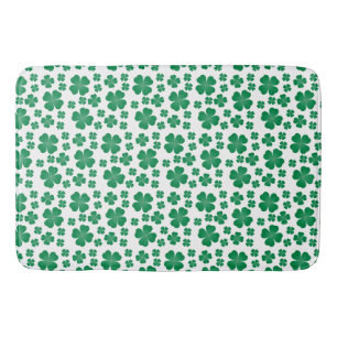 Tapis De Bain Vert Motif à quatre feuilles