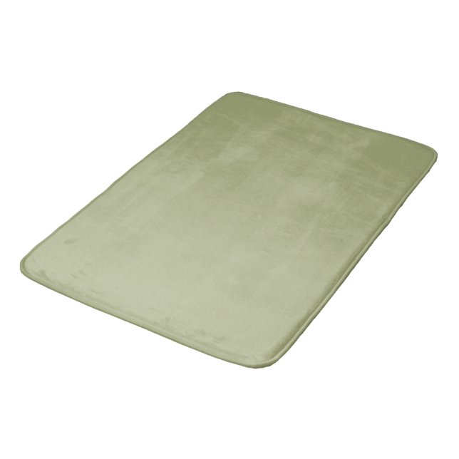 Tapis De Bain Vert olive délavé (Angle)