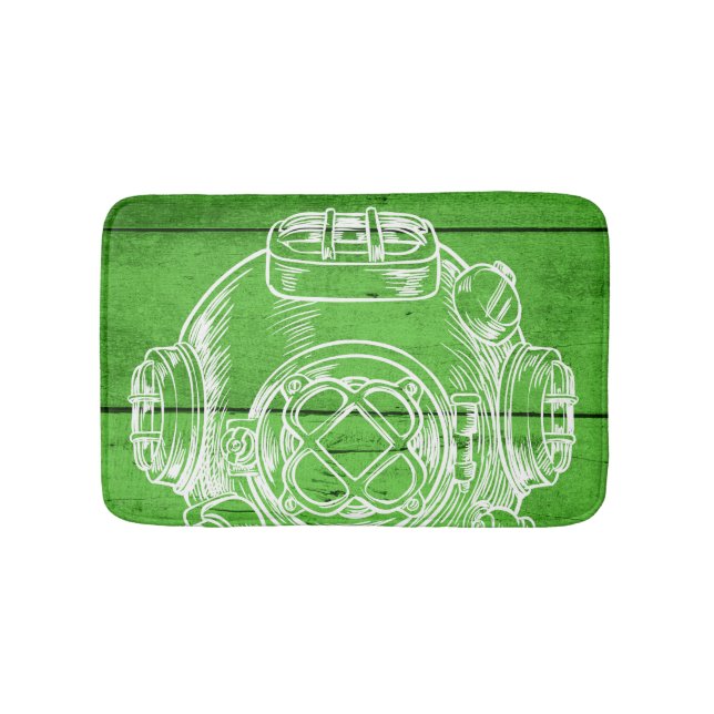 Tapis de bain vert plongée (Devant)