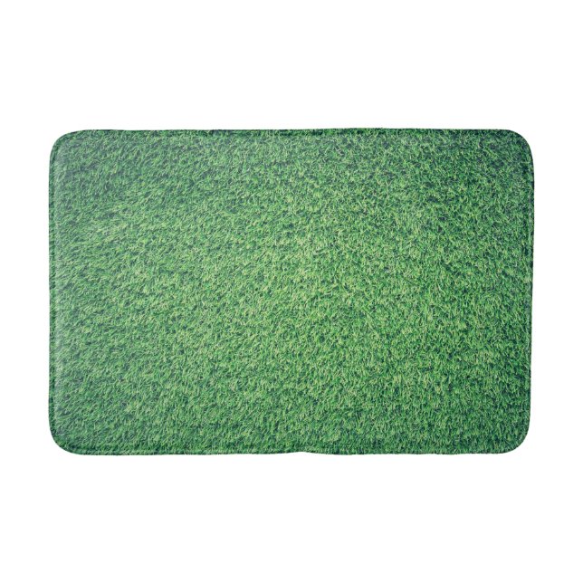 Tapis De Bain Vert pur Grassy (Devant)