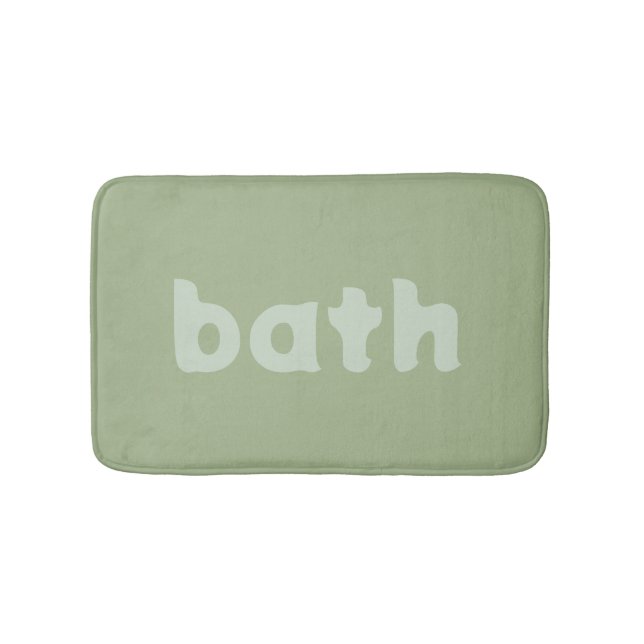 Tapis De Bain vert sauge (Devant)