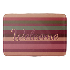 Tapis De Bain Vert turquoise Et Bourgogne