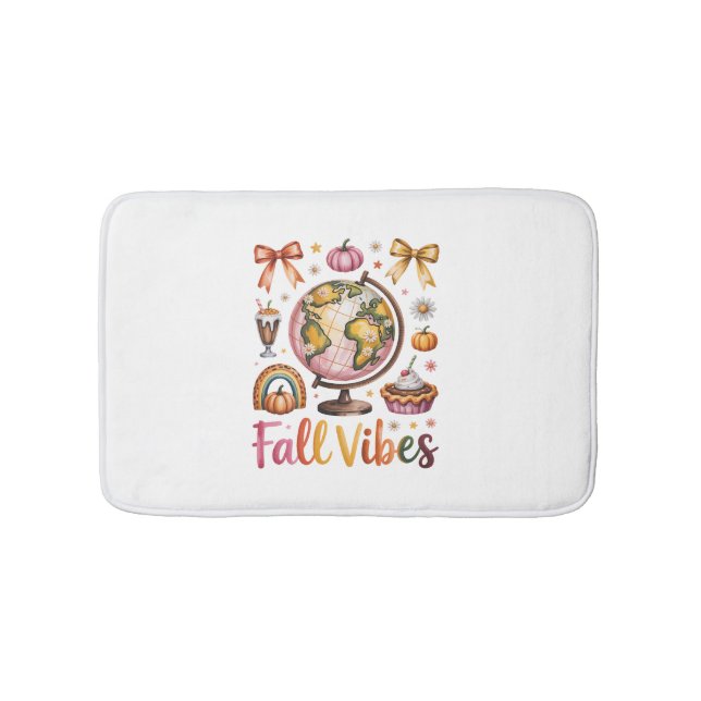 Tapis De Bain Vibes d'automne (Devant)
