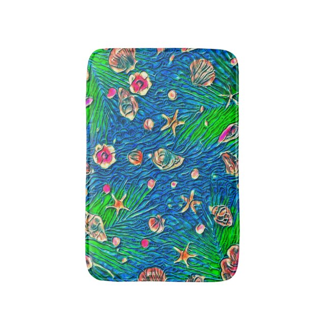 Tapis De Bain Vibes tropicales (Devant (Vertical))