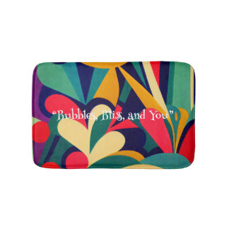 Tapis De Bain Vibrant Mat de bain en mousse à mémoire Abstraite