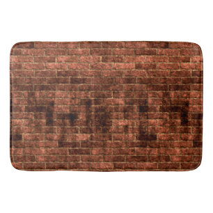 Tapis De Bain Vieux mur de briques rouge sale sale