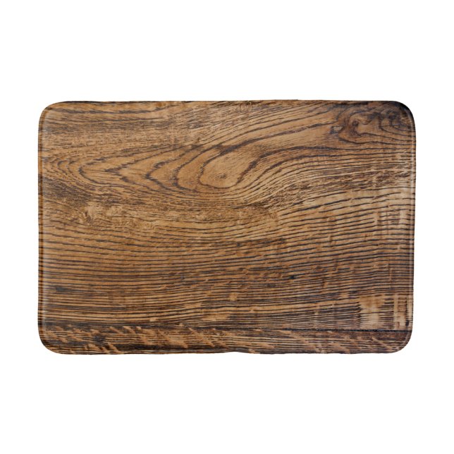 Tapis De Bain Vieux regard du bois de grain (Devant)