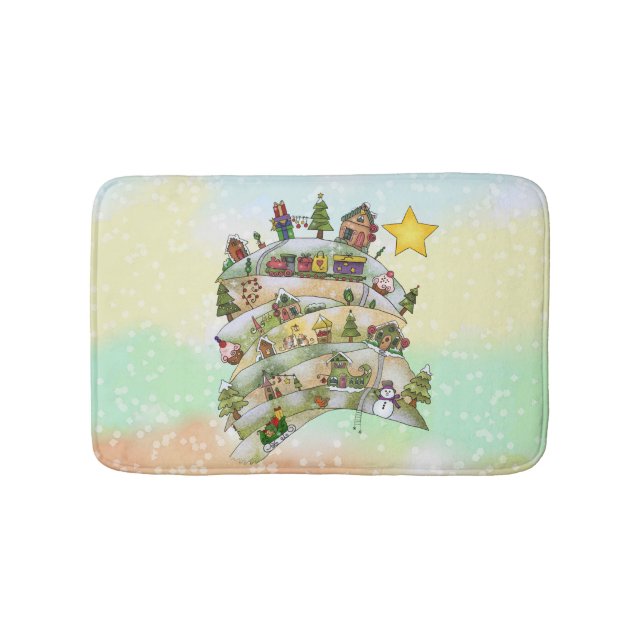 Tapis De Bain Village de Noël   (Devant)