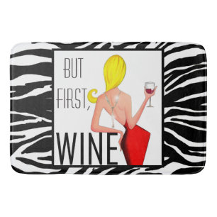 Tapis De Bain "Vin DIVA" - Mais d'abord...Vin !