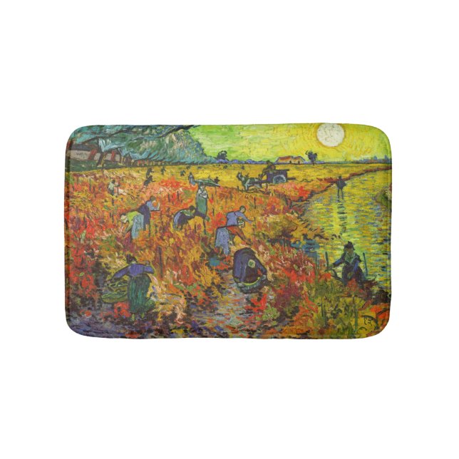 Tapis De Bain Vincent van Gogh - Le vignoble rouge (Devant)