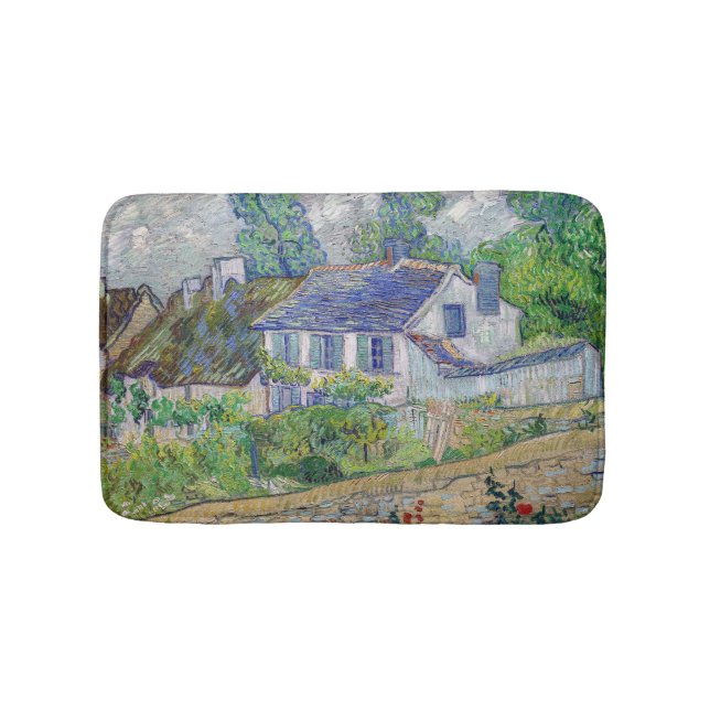 Tapis De Bain Vincent van Gogh - Maisons à Auvers (Devant)