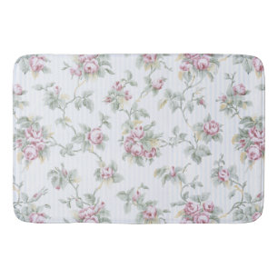 Tapis De Bain Vintage chic Rose et raypes
