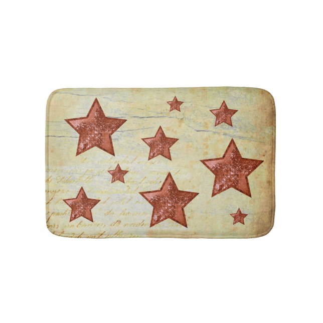 Tapis De Bain Vintage Glitzersterne (Devant)