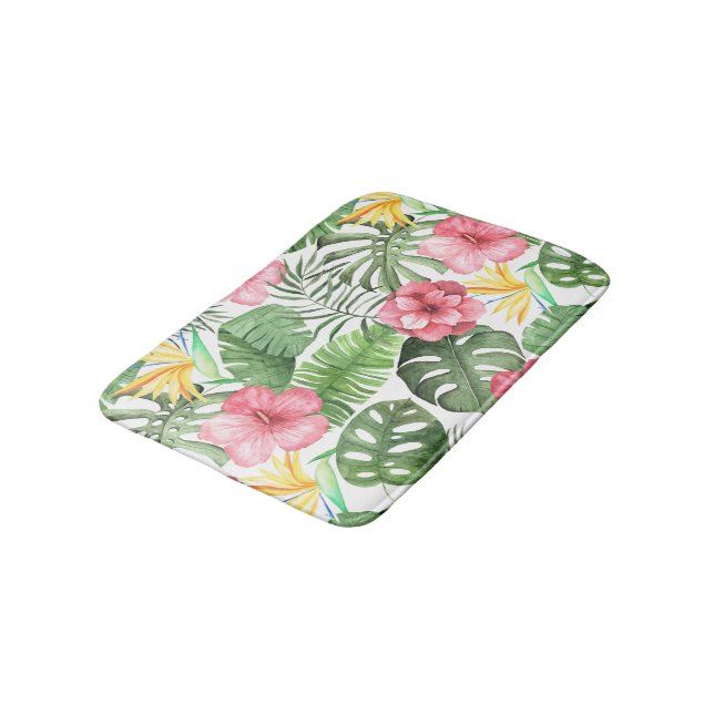 Tapis De Bain Vintage tropical (Angle)
