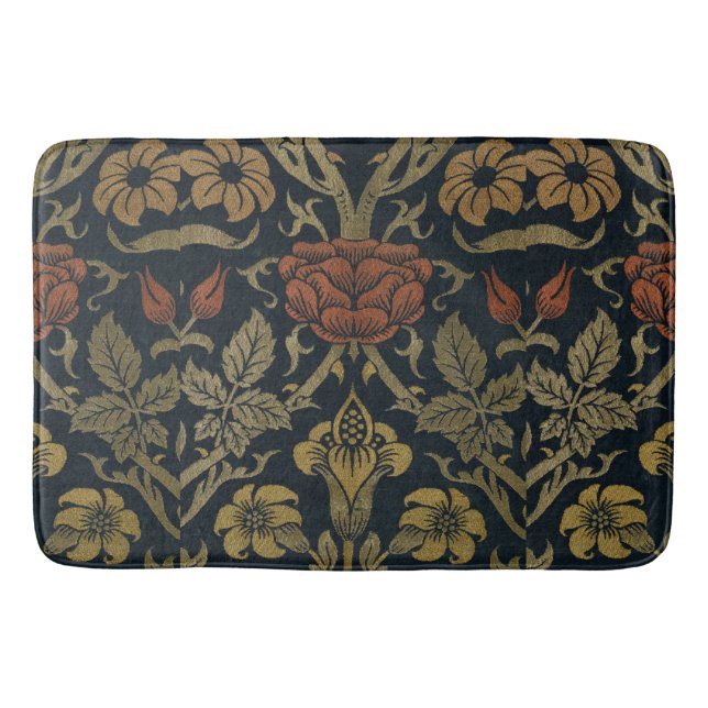 Tapis De Bain Vintage William Morris Rose et Lily (Devant)