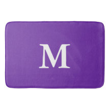 Violet pourpre monogrammé