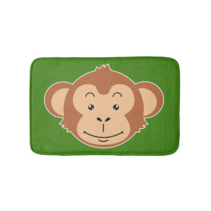 Tapis De Bain Visage de singe