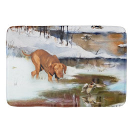 Tapis De Bain Vizsla hongroise, canards de chasse en hiver