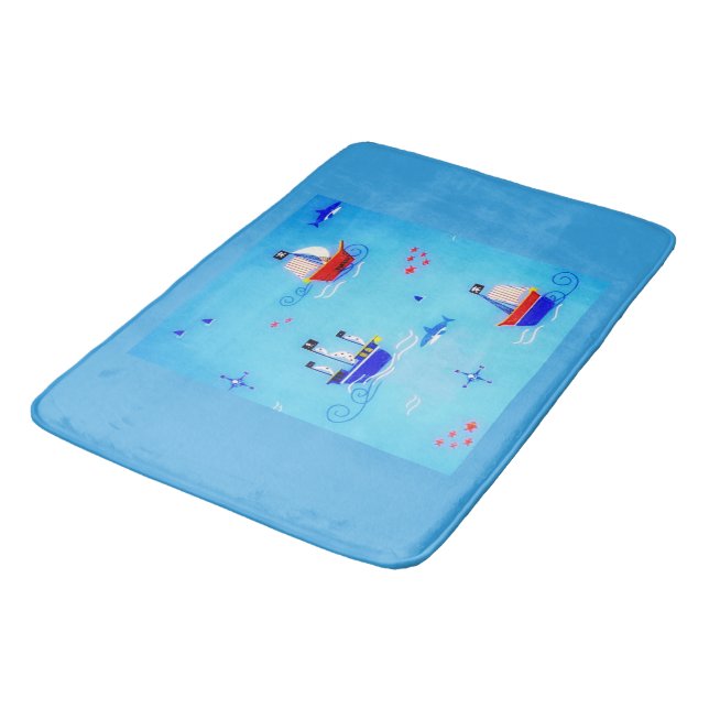 Tapis De Bain Voile La Mer (Angle)