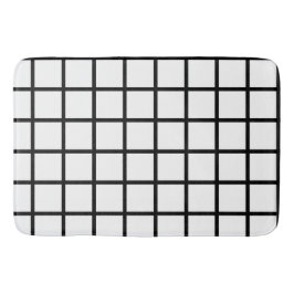 Tapis De Bain Volet Fenêtre noir et blanc