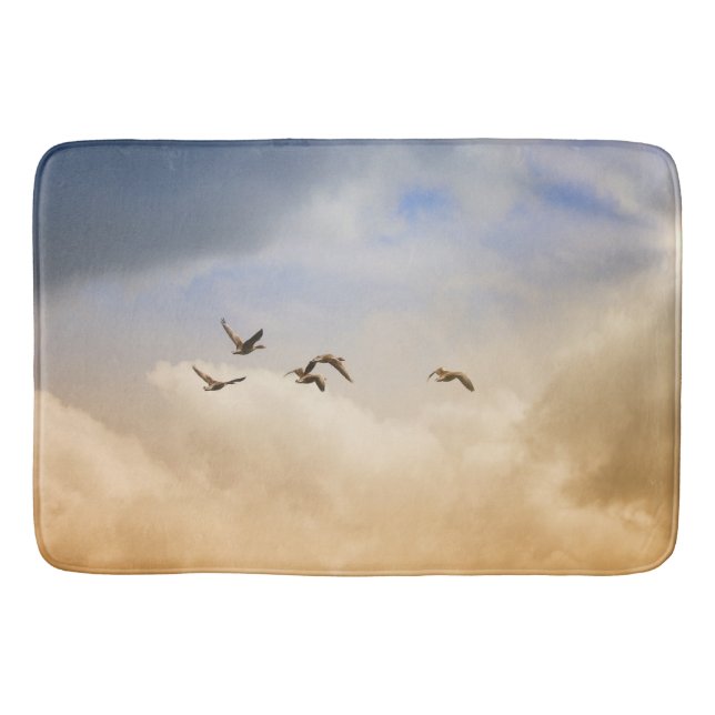 Tapis De Bain Vols d'oiseaux (Devant)
