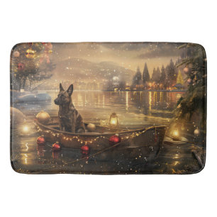 Tapis De Bain Voyage festif de Noël du Malinois belge