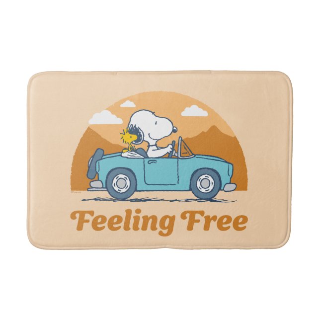 Tapis De Bain Voyage sur route | Arachides se sentent libres (Devant)