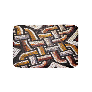 Tapis De Bain Warm Autumn Toned Roman Tile Mosaic