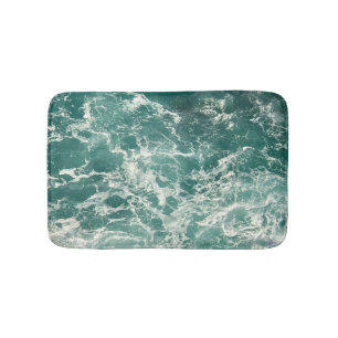 Tapis De Bain Waves Blue Green