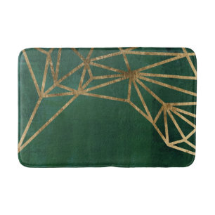 Tapis De Bain Web Gold et Green Jungle
