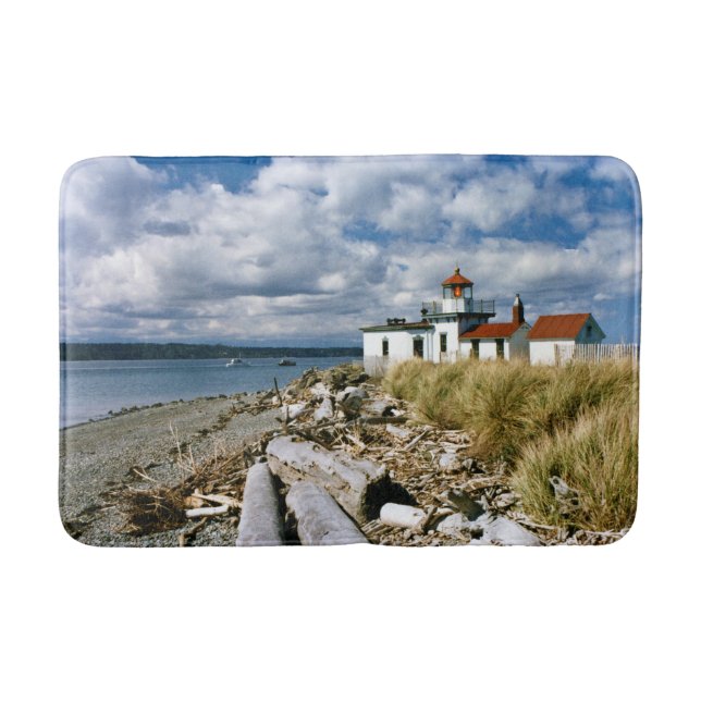 Tapis De Bain West Point Lighthouse, Washington Bath Mat (Devant)