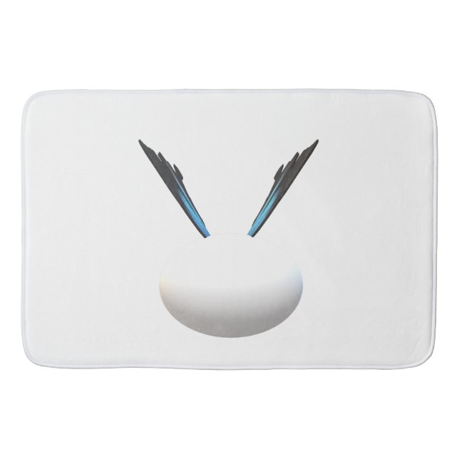 Tapis De Bain White Globe less est plus design Art moderne (Devant)