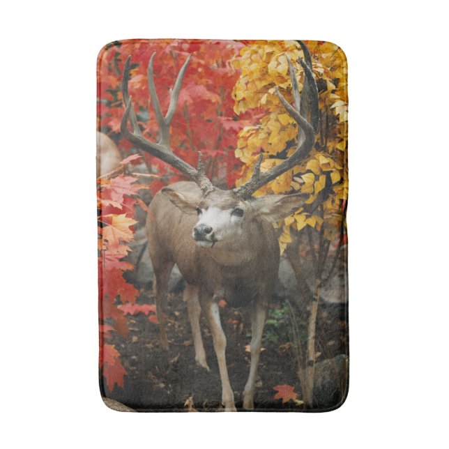 Tapis De Bain Whitetail En Automne (Devant (Vertical))