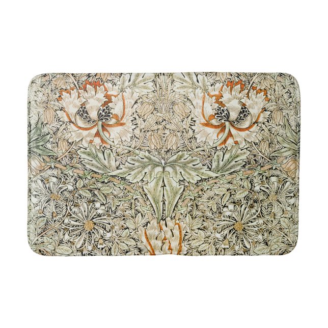Tapis De Bain William Morris Antique Honeysuckle Floral Classic (Devant)