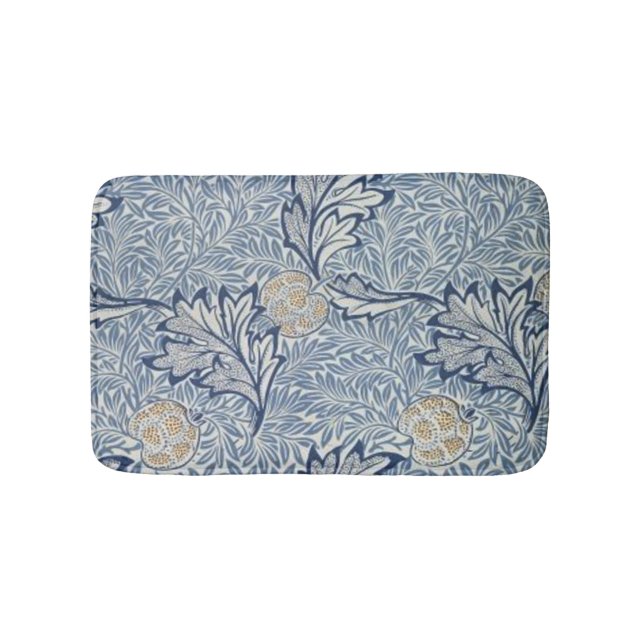 Tapis De Bain William Morris Flower Floral Design (Devant)