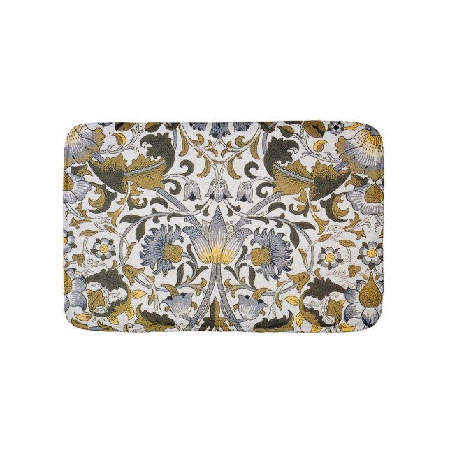 Tapis De Bain William Morris Lodden Fleur florale (Devant)