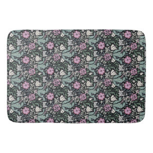 Tapis De Bain William Morris Poppy botanique victorien rose