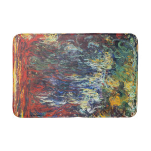 Tapis De Bain Willow pleuvoir à Giverny (par Claude Monet)